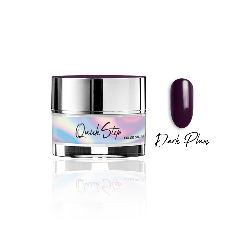 Żel UV Quick Step Color 5g - NR 11 Dark Plum - Modena Nails Shop 