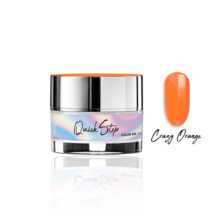Żel UV Quick Step Color 5g - NR 118 Crazy Orange - Modena Nails Shop 