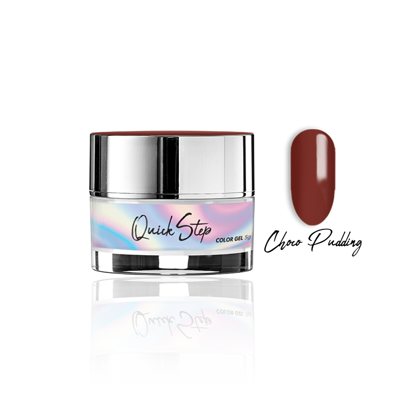 Żel UV Quick Step Color 5g - NR 122 Choco Pudding - Modena Nails Shop 