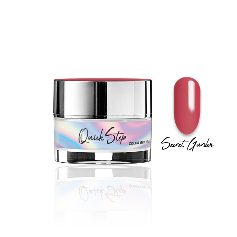 Żel UV Quick Step Color 5g - NR 123 Secret Garden - Modena Nails Shop 