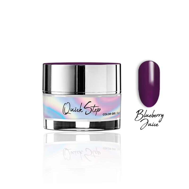 Żel UV Quick Step Color 5g - NR 126 Blueberry Juice - Modena Nails Shop 