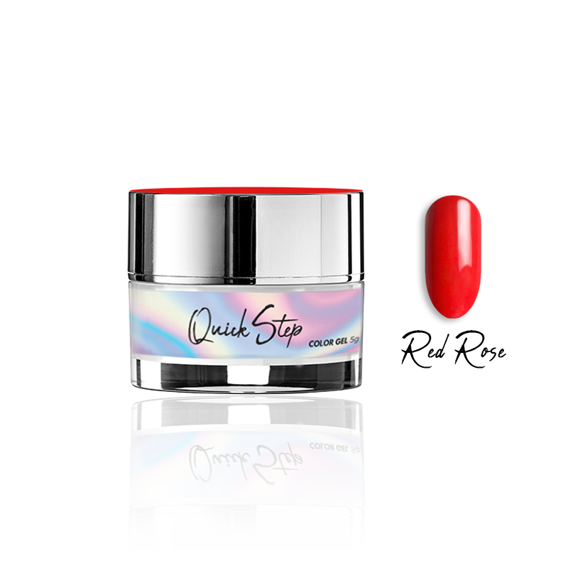 Żel UV Quick Step Color 5g - NR 3 Red Rose - Modena Nails Shop 