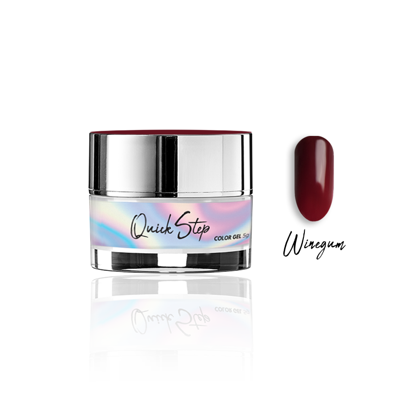 Żel UV Quick Step Color 5g - NR 48 Winegum - Modena Nails Shop 