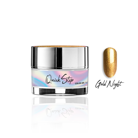 Żel UV Quick Step Color 5g - NR 53 Gold Night - Modena Nails Shop 