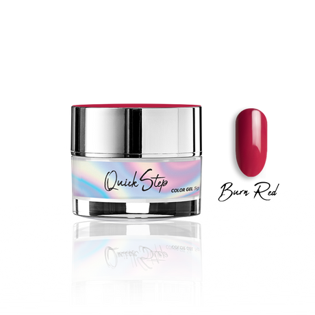 Żel UV Quick Step Color 5g - NR 56 Burn Red - Modena Nails Shop 