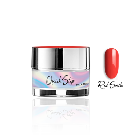 Żel UV Quick Step Color 5g - NR 59 Red Smile - Modena Nails Shop 
