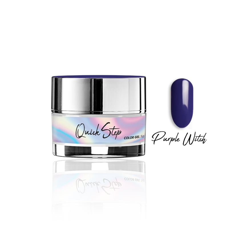 Żel UV Quick Step Color 5g - NR 63 Purple Witch - Modena Nails Shop 