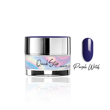 Żel UV Quick Step Color 5g - NR 63 Purple Witch - Modena Nails Shop 