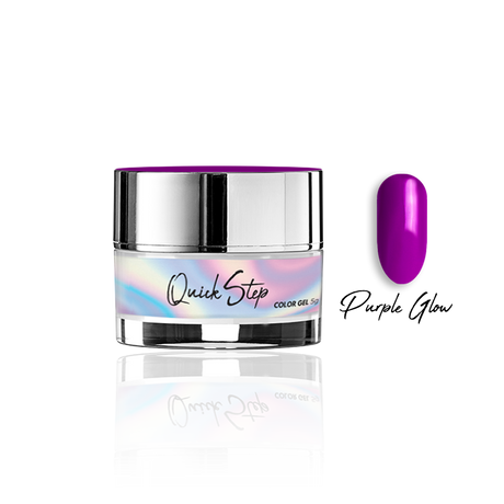 Żel UV Quick Step Color 5g - NR 76 Purple Glow - Modena Nails Shop 