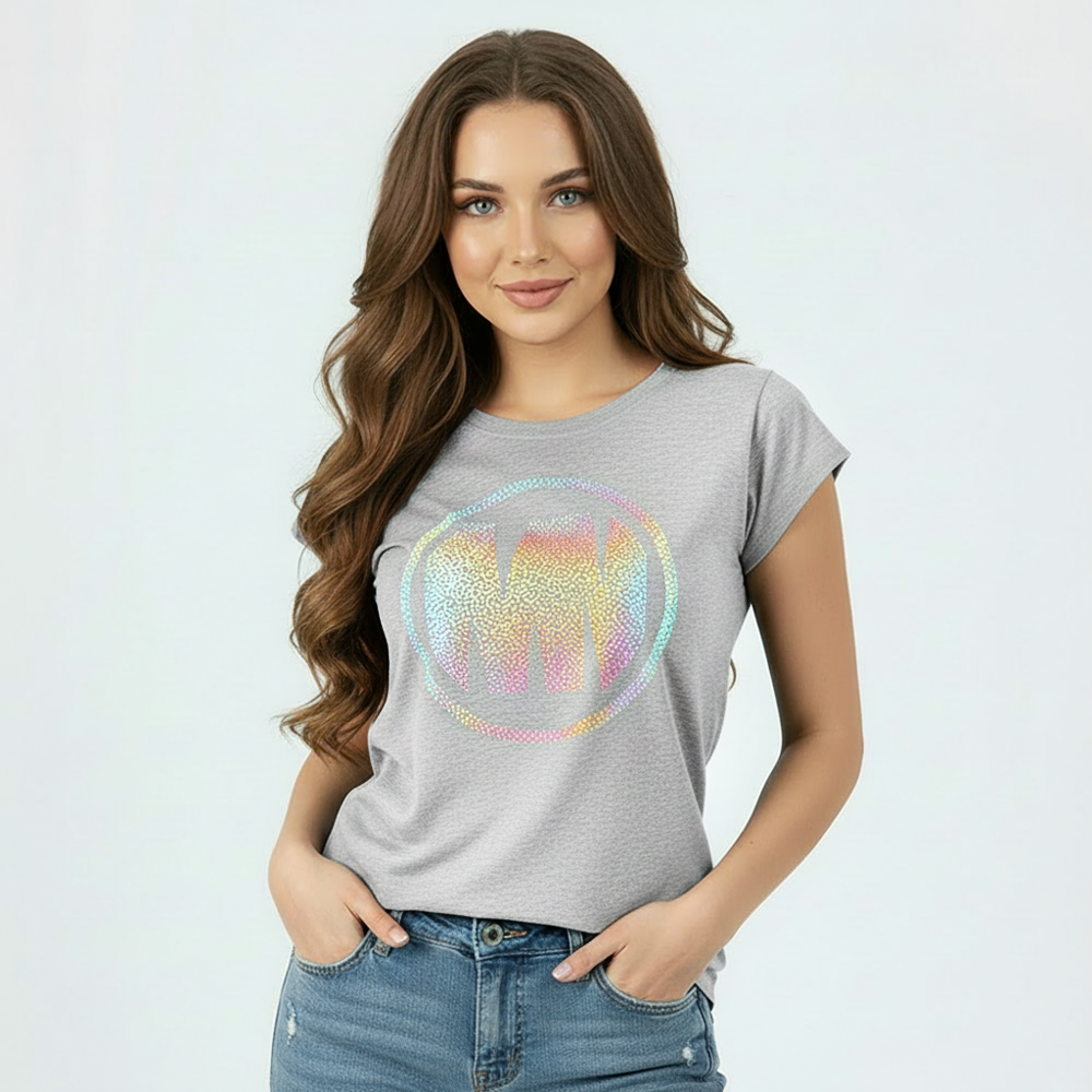 Koszulka t-shirt Damski Gray Modena