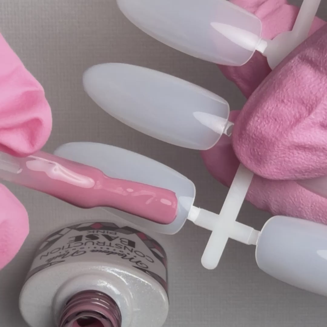 Base Construction Pink - base de construction - pour ongles et extensions naturels