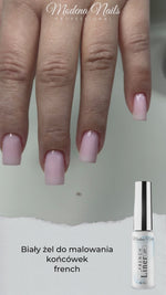 Gel blanc pour peindre les French tips au pinceau - French Liner Gel 8ml